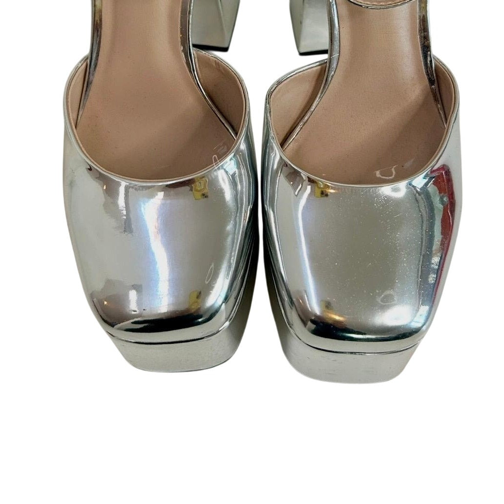 Chunky high heel platform shoes