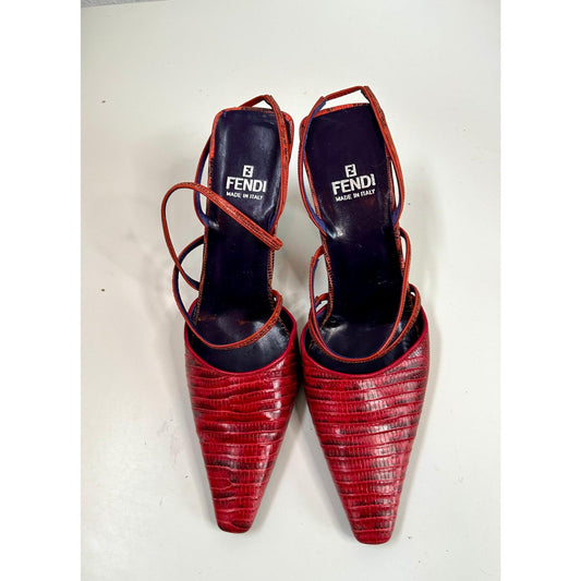 Fendi Python snake heel 3"
